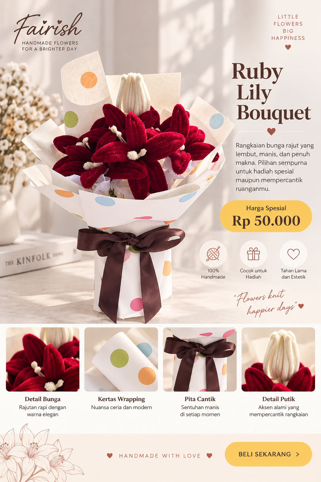 Ruby Lily Bouquet